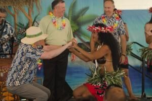 Luau dancing fun